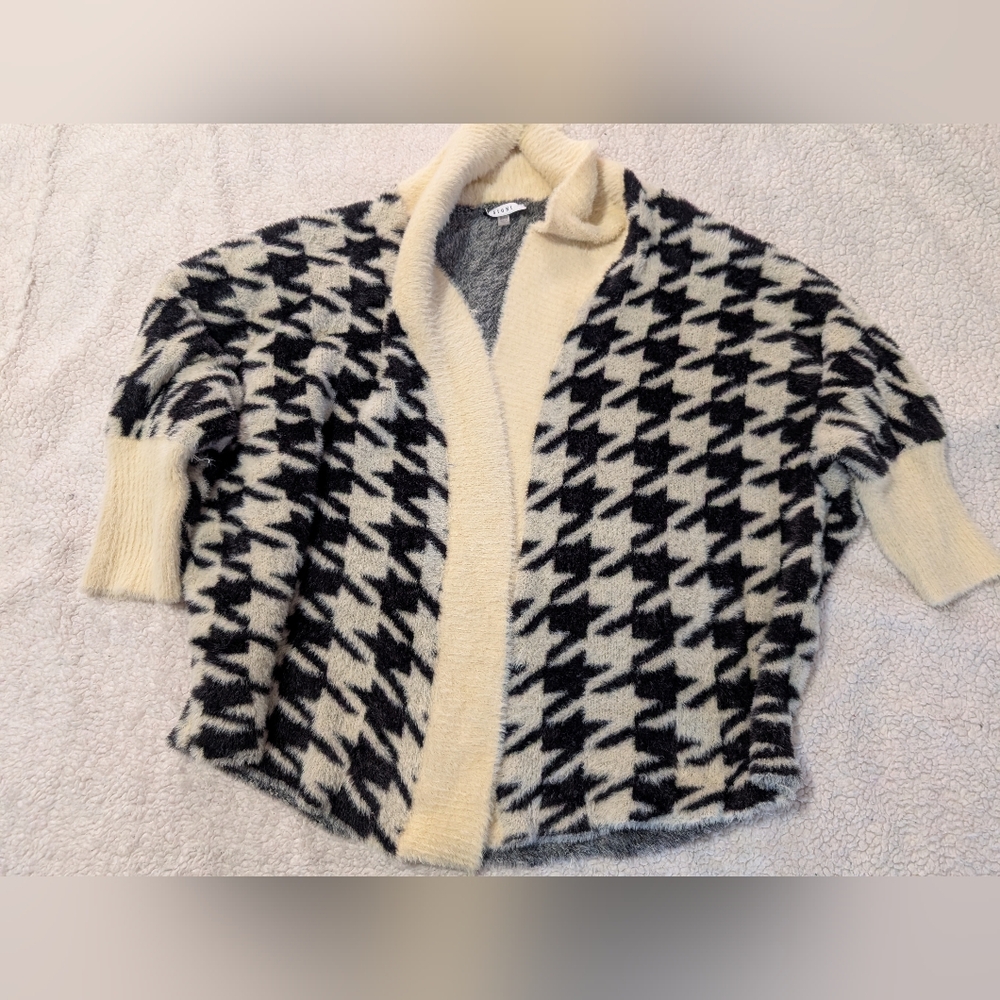 💙 SIONI 💙Gray and Cream Open Cardigan